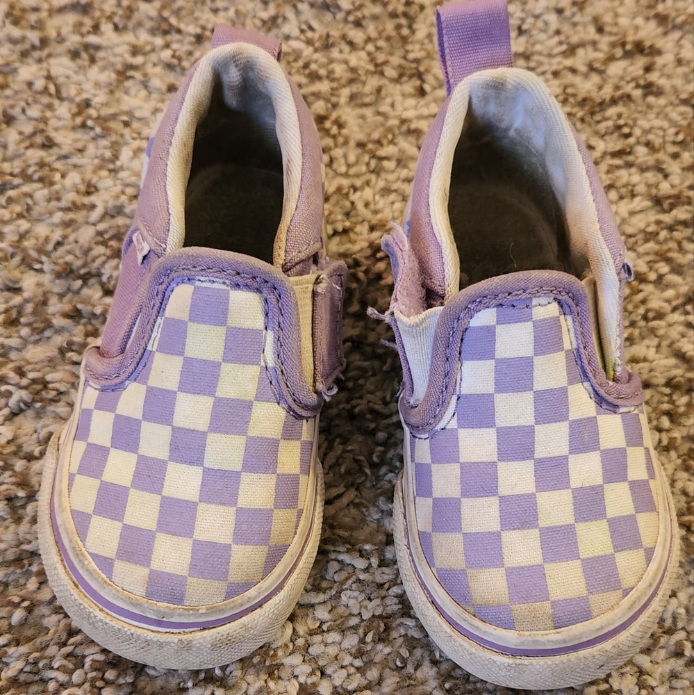 Purple checker vans